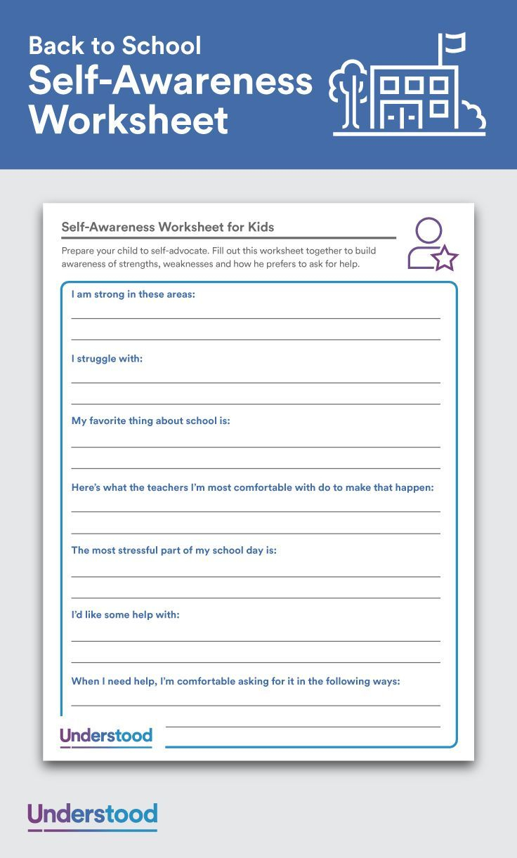 Download: Self-Awareness Worksheets For Kids | Feelings And Emotions | Emotional Intelligence Activities For Children Printable Worksheets