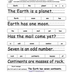 Earth Day Crafts Enchantedlearning. | Grade 1   Free Printable | Free Printable Scrambled Sentences Worksheets
