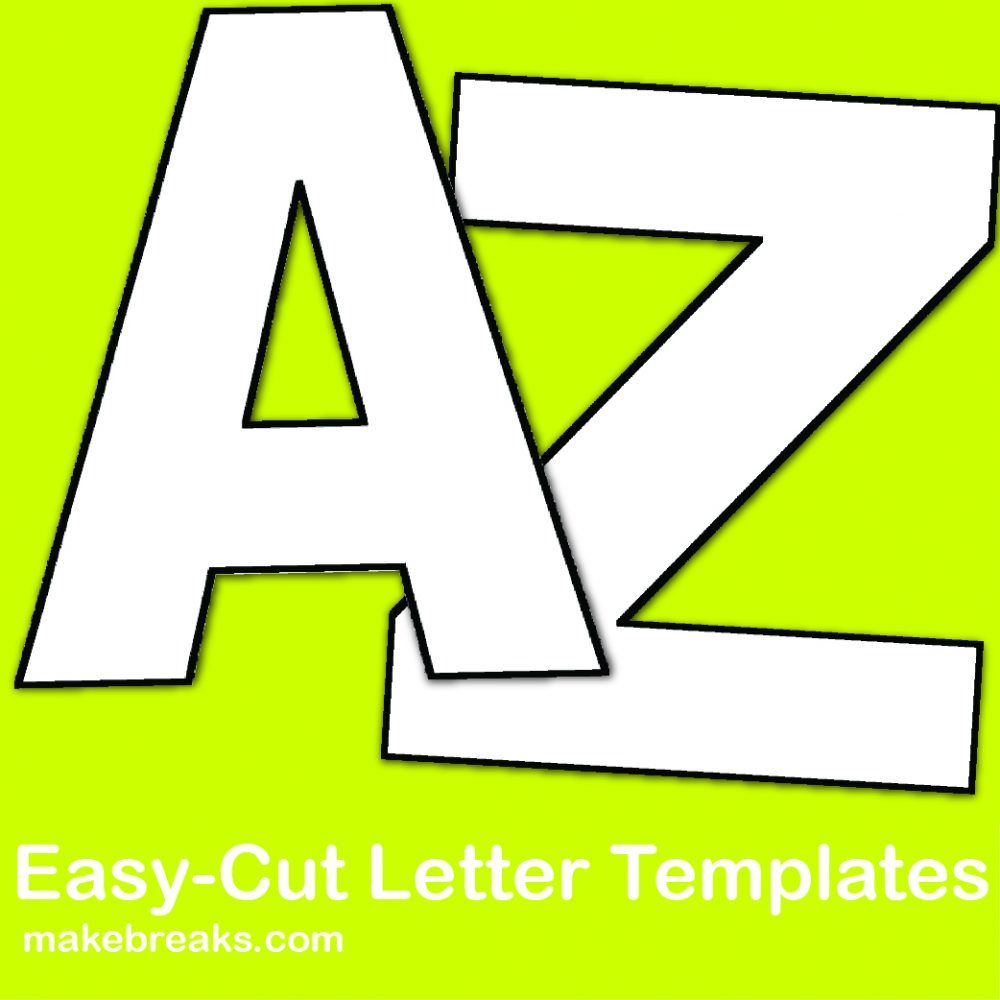 Easy Cut Letter Template | Crafts | Pinterest | Letter Templates | Free Printable Versatiles Worksheets