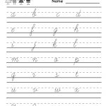 English Handwriting Practice Sheets   Koran.sticken.co | Free Printable Script Writing Worksheets
