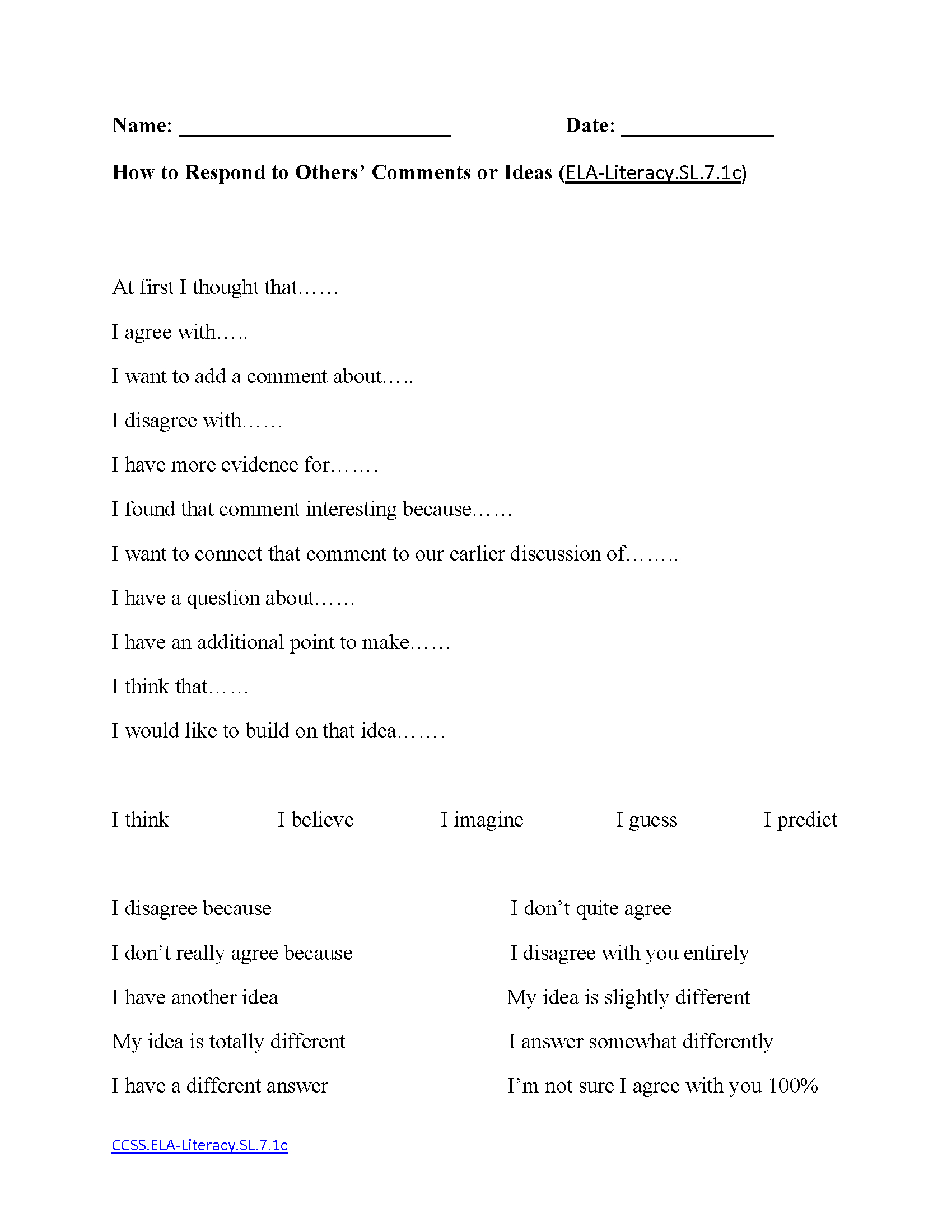 English Worksheets | 7Th Grade Common Core Worksheets | Year 7 English Worksheets Printable
