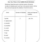 Englishlinx | Syllables Worksheets   Free Printable Open And Closed | Free Printable Syllable Worksheets For Kindergarten