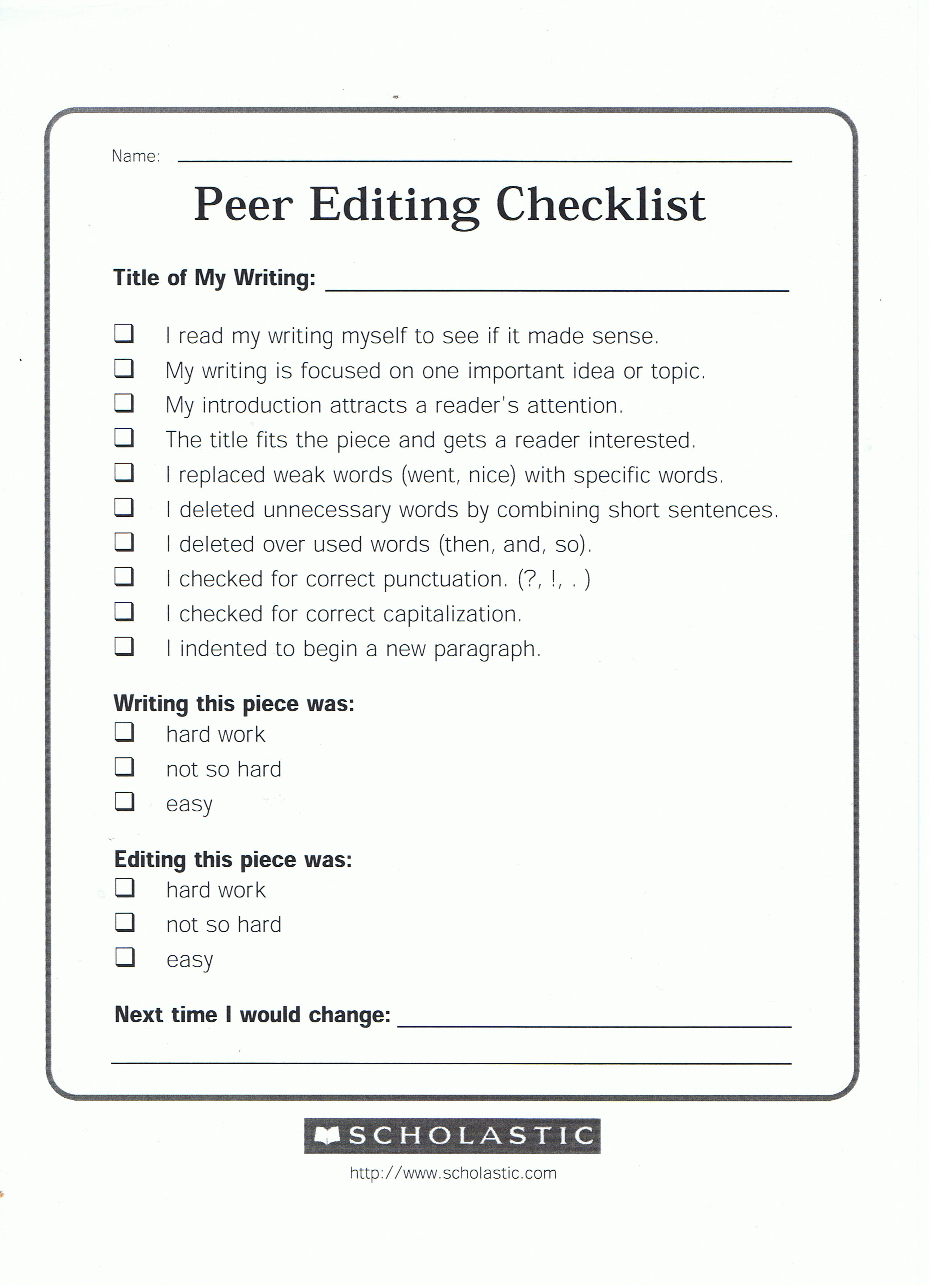 Proofreading Worksheets Middle School Printable Printable Worksheets