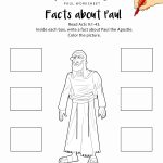 Facts About Paul Printable Bible Worksheet | Adventure Zone | Bible | Bible Printable Worksheets