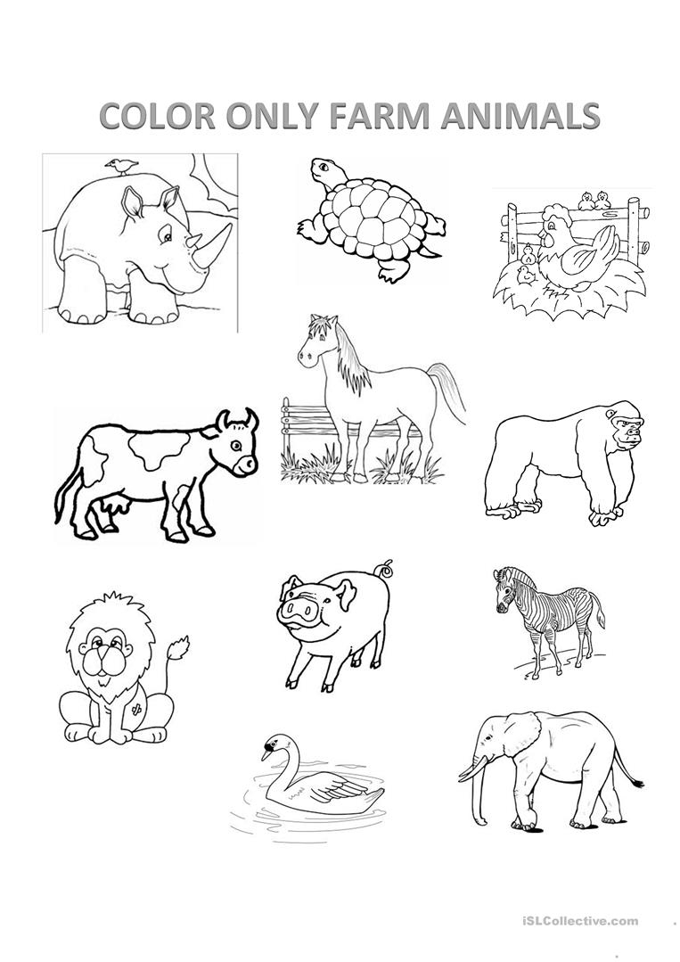 Farm Animals Worksheet - Free Esl Printable Worksheets Madeteachers | Farm Animals Printable Worksheets