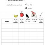 Find Someone Who Likes And Dislikes Warmer Worksheet   Free Esl | Likes And Dislikes Worksheets Printable