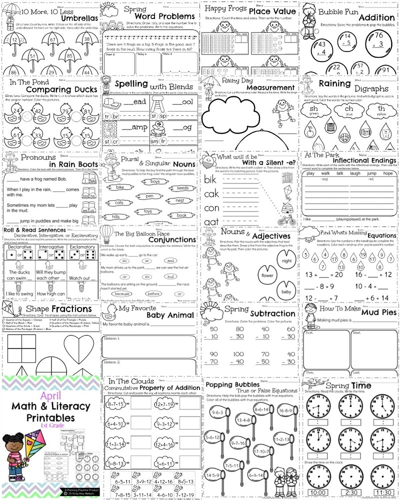 First Grade Printable Worksheets Printable Worksheets