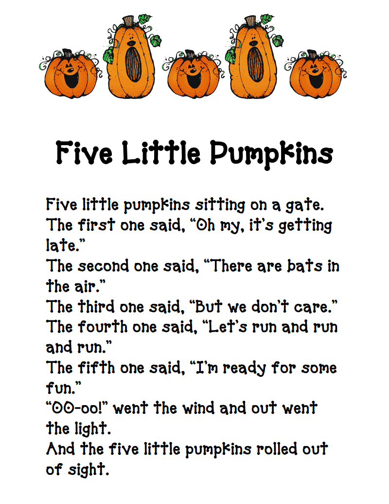 Five Little Pumpkins.pdf - Google Drive | Nursery Rhymes | Five | Five Little Pumpkins Printable Worksheet