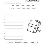Free Back To School Worksheets And Printouts | Free Printable School Worksheets