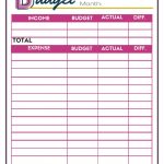 Free Budget Worksheets   Single Moms Income | Blank Budget Worksheet Printable