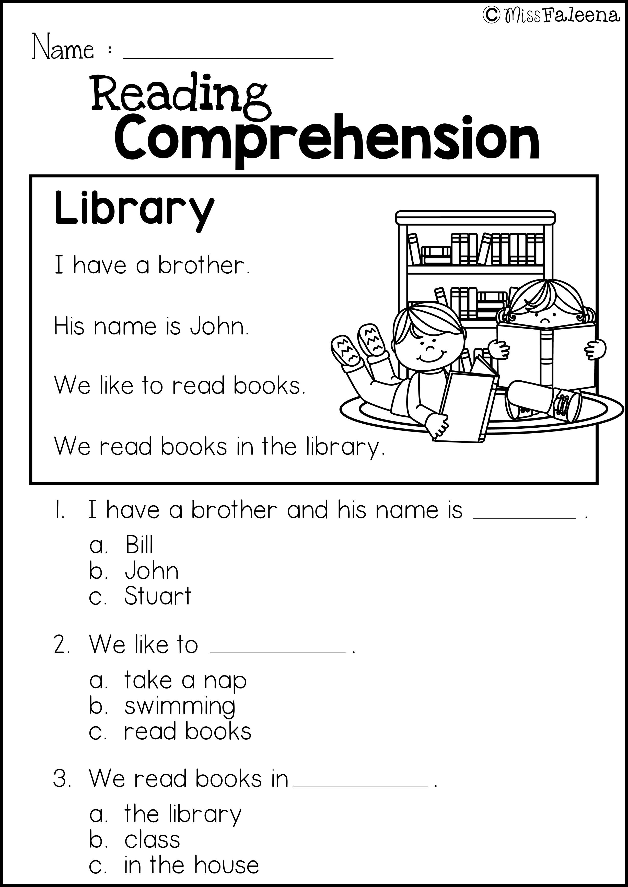 Free First Grade Reading Comprehension Worksheets With Questions | 1St Grade Reading Comprehension Worksheets Printable