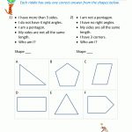 Free Geometry Worksheets 2Nd Grade Geometry Riddles | 4Th Grade Geometry Worksheets Printable