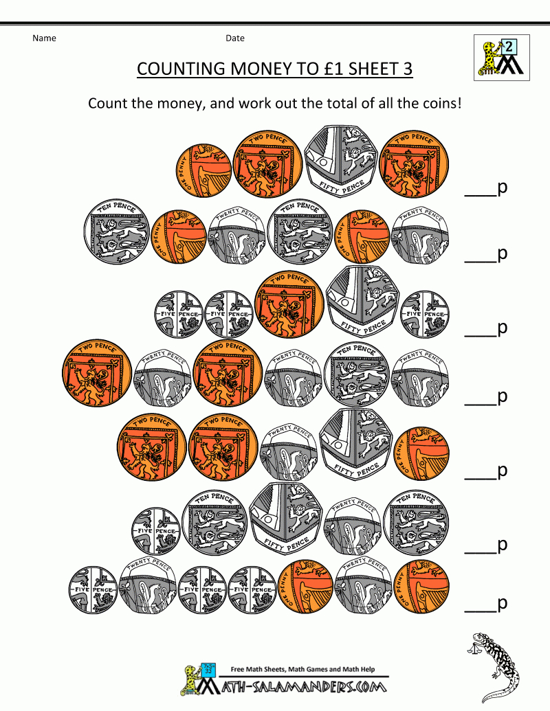 Free Money Worksheets Uk Coins | Free Printable Worksheets Uk