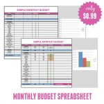 Free Monthly Budget Template   Frugal Fanatic | Free Printable Monthly Expenses Worksheet