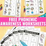 Free Phonemic Awareness Worksheets   Interactive And Picture Based | Free Printable Phoneme Segmentation Worksheets