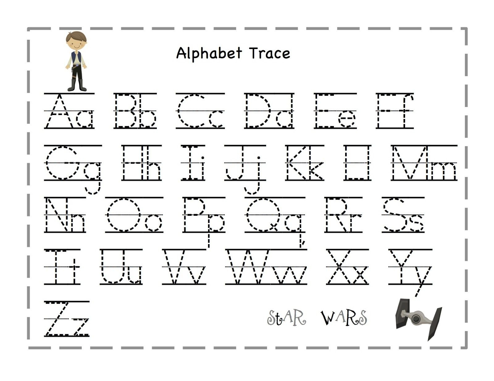 Free Printable Alphabet Letter Tracing Worksheets | Angeline - Free | Free Printable Abc Tracing Worksheets