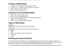 Free Printable Bible Study Worksheets