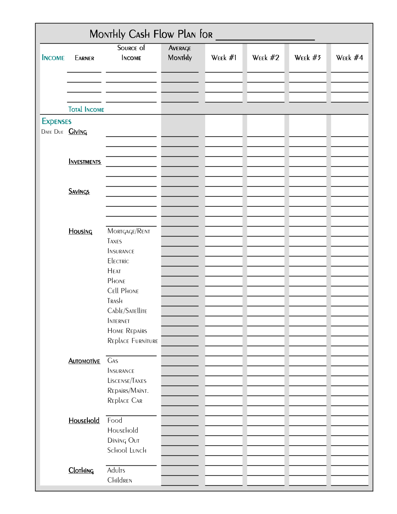 Free Printable Budget Worksheet Template | Tips &amp;amp; Ideas | Monthly | Easy Budget Planner Free Printable Worksheets