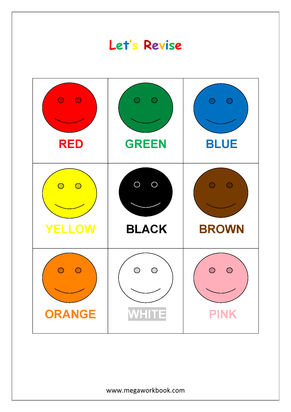 Free Printable Color Recognition Worksheets - Learn Basic Colors | Color Recognition Worksheets Free Printable
