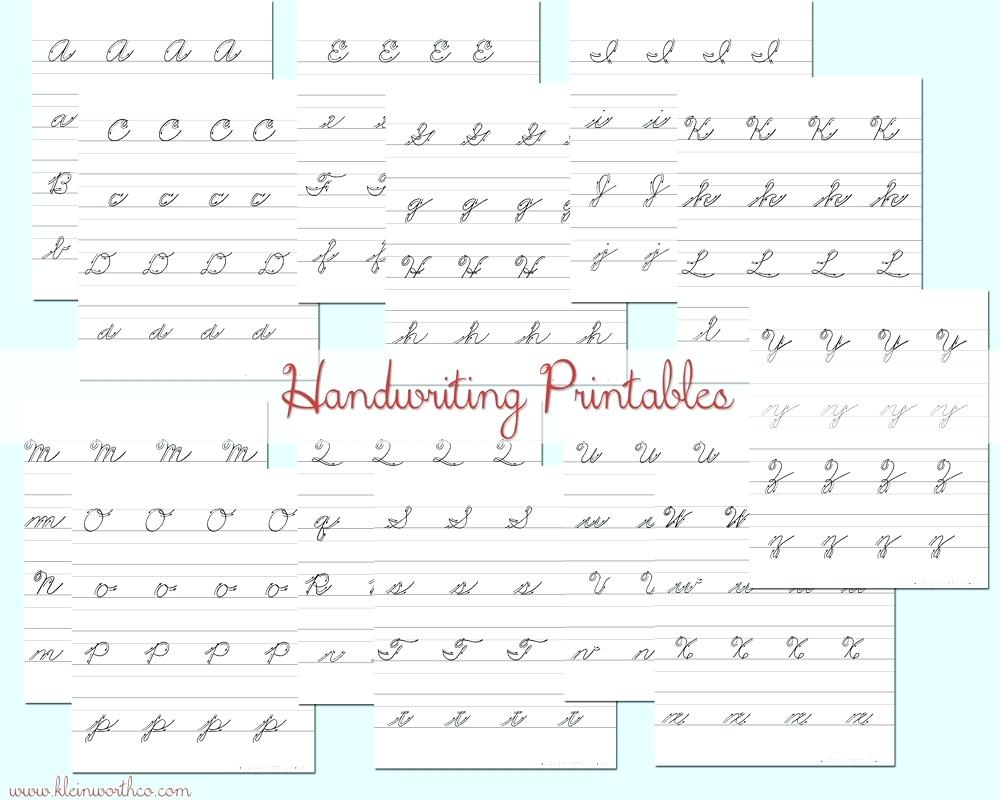 Free Printable Cursive Writing Practice Free Practice Cursive | Printable Cursive Handwriting Worksheets Alphabet