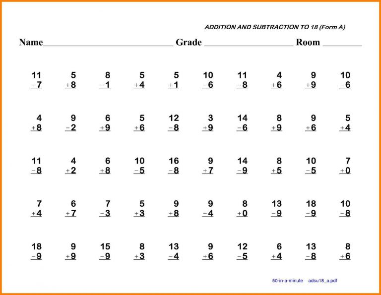 Free Printable First Grade Worksheets For Print - Math Worksheet For ...