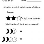 Free Printable Fraction Worksheet Activities For Kindergarten | Free Printable Fraction Worksheets For Kindergarten