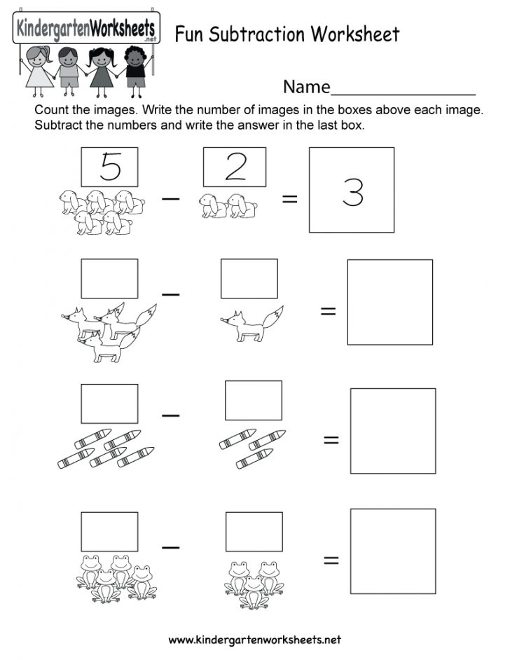 Free Printable Fun Subtraction Worksheet For Kindergarten | Free ...