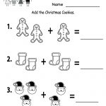 Free Printable Holiday Worksheets | Free Christmas Cookies Worksheet | Christmas Worksheets Printables For Kindergarten
