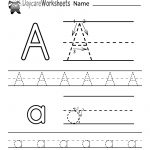 Free Printable Letter A Alphabet Learning Worksheet For Preschool | Printable Letter Worksheets For Preschoolers