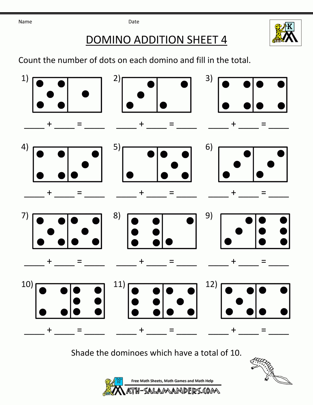 Free Printable Math Addition Worksheets For Kindergarten For Print | Printable Math Addition Worksheets For Kindergarten