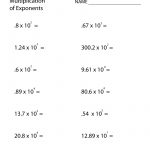 Free Printable Multiplication Of Exponents Worksheet For Eighth Grade | Printable 8Th Grade Math Worksheets