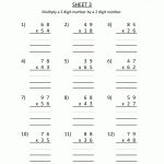 Free Printable Multiplication Worksheets 2 Digits2 Digits 3 | Multiplication Worksheets Ks2 Printable