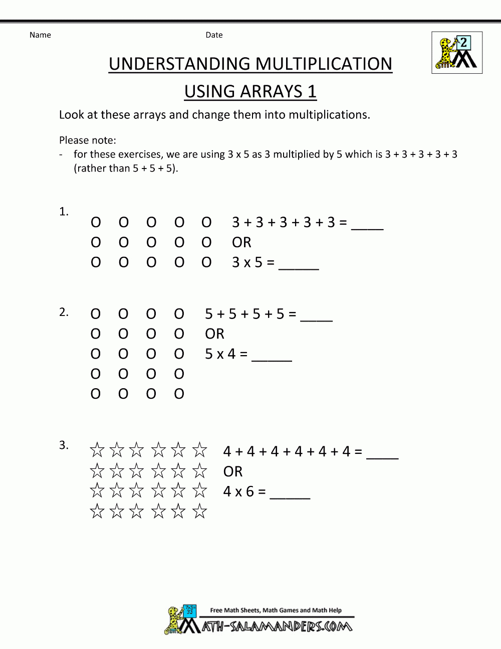 Free Printable Multiplication Worksheets 2Nd Grade | Multiplication Worksheets Grade 2 Printable