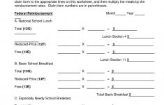 Free Printable Nutrition Worksheets