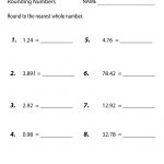 Free Printable Rounding Numbers Worksheet For Sixth Grade | Free Printable Multiplication Worksheets For 6Th Grade