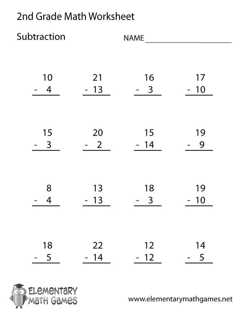 Free Printable Second Grade Math Worksheets To Download 2Nd | Printable Second Grade Math Worksheets