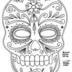 Free Printable Sugar Skull Day Of The Dead Mask. Could Use To Make | Free Printable Day Of The Dead Worksheets