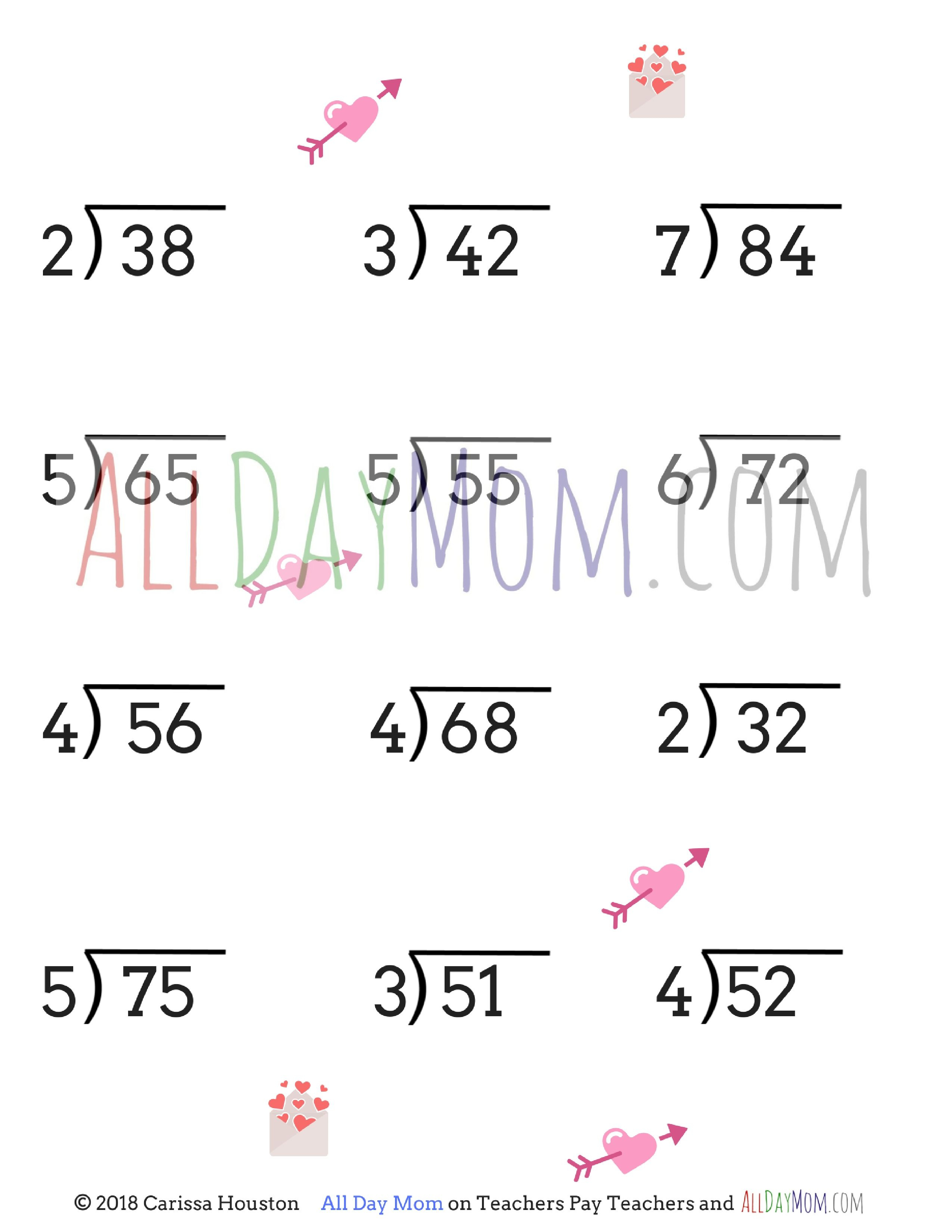 Free Printable Valentine&amp;#039;s Day Math Worksheets! | Homeschool Math | Free Printable Valentine Math Worksheets