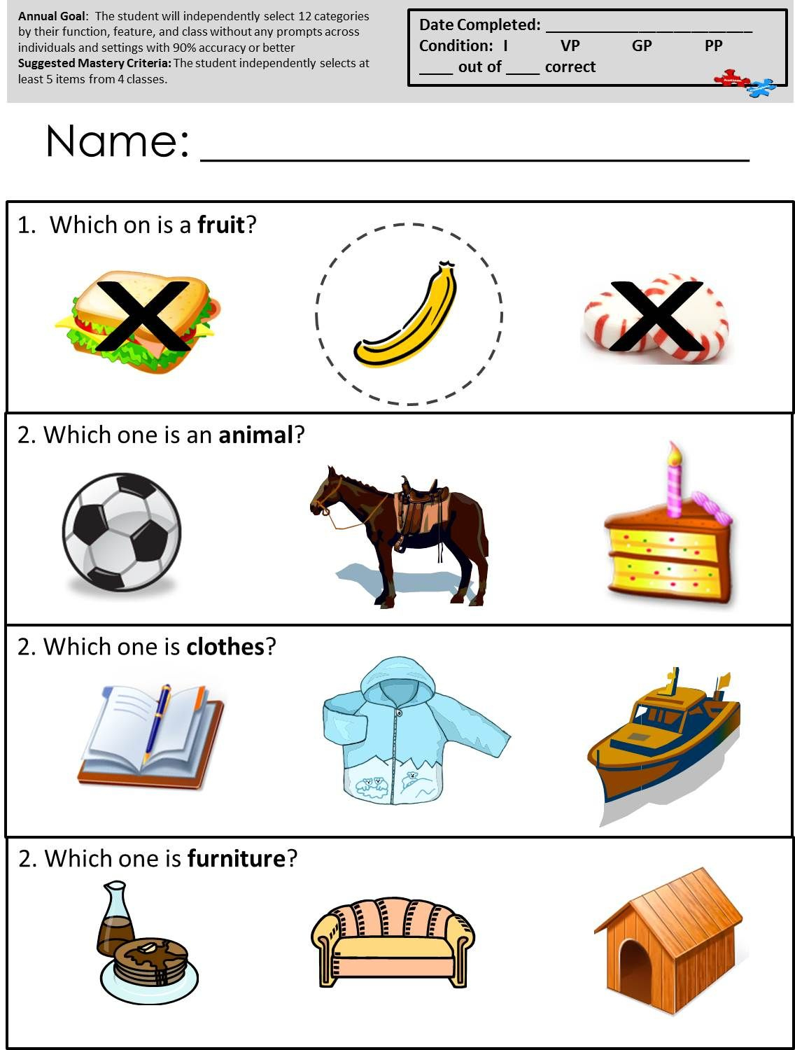 Free Printable Worksheets For Autism Classrooms! Available At | Free Printable Autism Worksheets