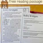 Free Reading Comprehension Passage: A Ruby Bridges Worksheet   The | Ruby Bridges Printable Worksheets
