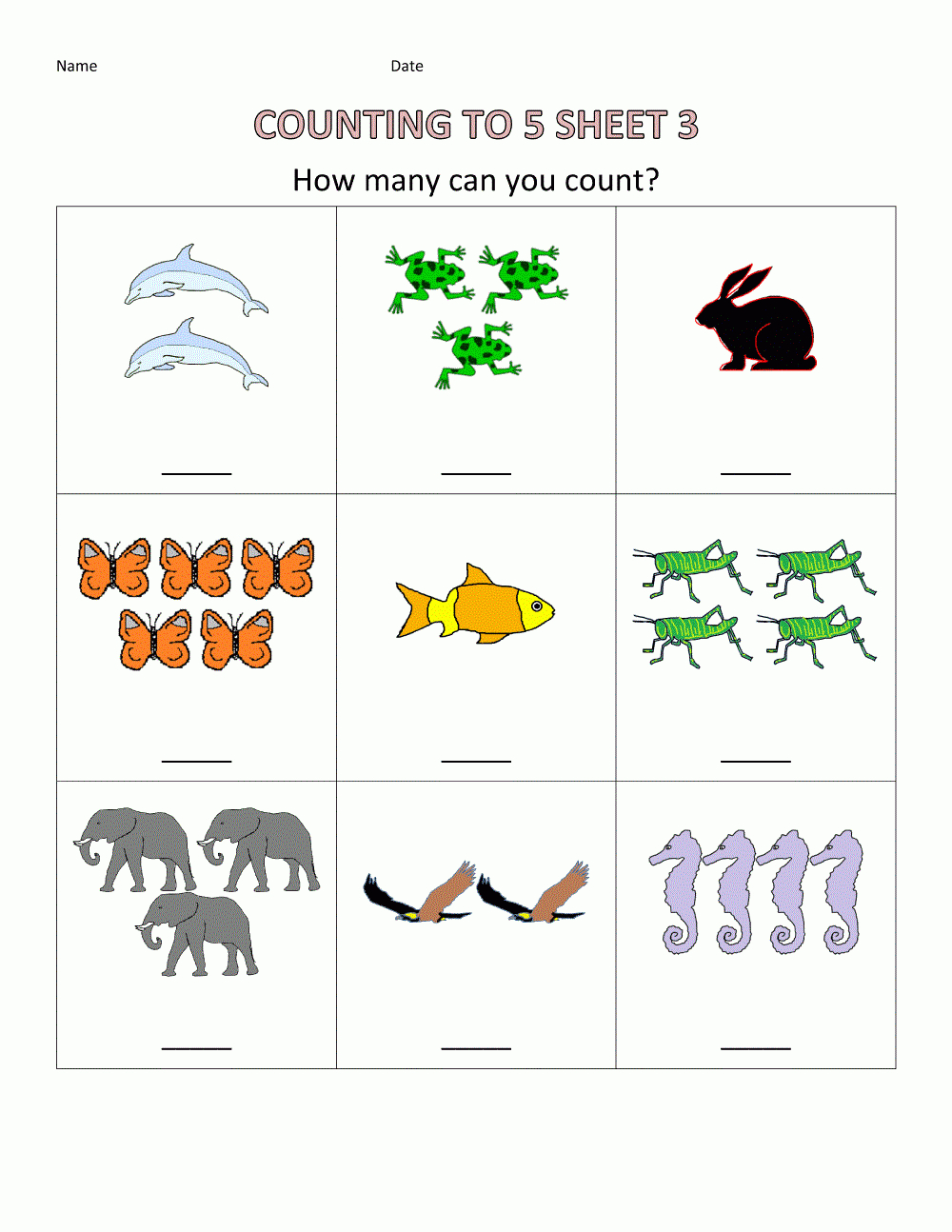 Free Toddler Worksheets Counting | Learning Printable | Kids | Free Preschool Counting Worksheets Printable