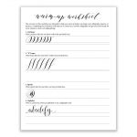 Free Warm Up Worksheet – The Postman's Knock | Free Printable Calligraphy Worksheets
