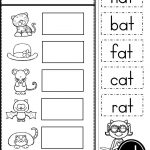 Free Word Family At Practice Printables And Activities | Preschool | Free Printable Word Family Worksheets For Kindergarten