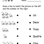 French Numbers Match Printable | French Printables And Things | Free Printable French Worksheets For Grade 4
