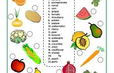 Vegetables Worksheets Printables