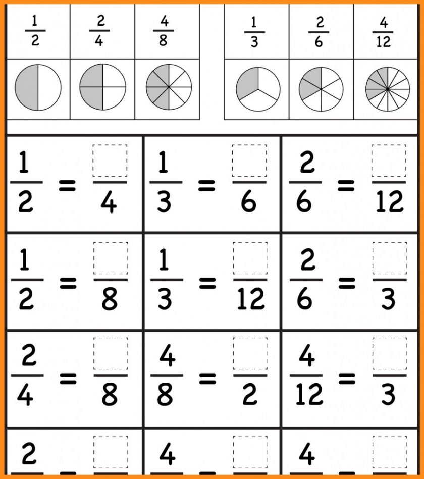 Grade 3Rd Fractions Worksheets Image Free Printable Comparing - Free | Free Printable First Grade Fraction Worksheets