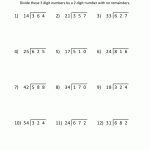 Grade 5 Math Worksheets Division | Learning Printable | Math | Printable Worksheets For Grade 5