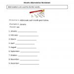 Grammar Mechanics Worksheets | Abbreviation Worksheets | Free Printable Abbreviation Worksheets