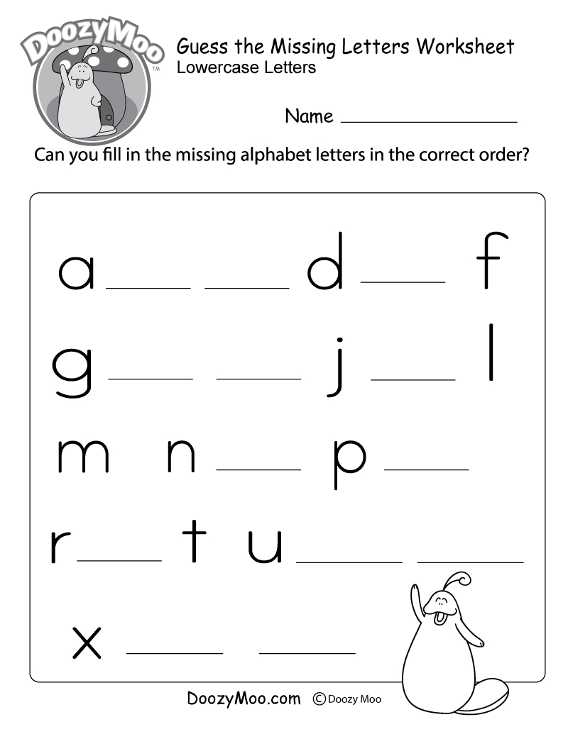 Guess The Missing Letters Worksheet (Free Printable) - Doozy Moo | Guess Who Printable Worksheets