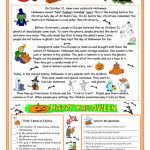 Halloween   Reading Worksheet   Free Esl Printable Worksheets Made | Printable Worksheets Esl Students
